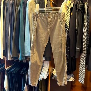 Cotton, army green NSF pants.